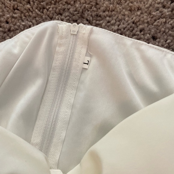 PREMIUM WRAP KNOT SCARF SKIRT and Tie Shoulder Bustier Bandana Crop Top size L - Picture 5 of 9